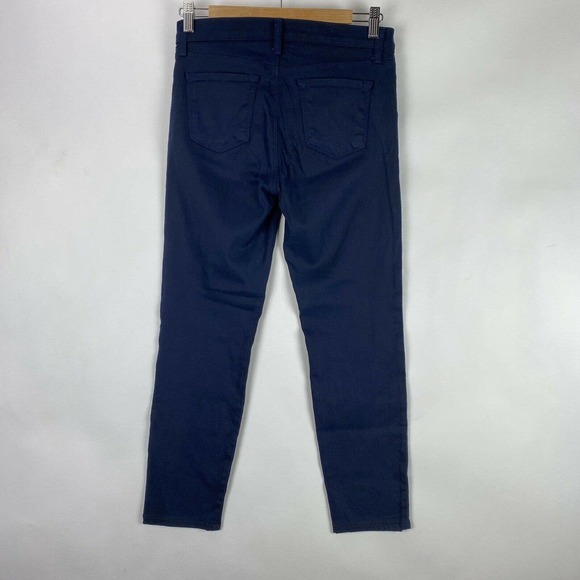 J Brand Mid Rise Crop Skinny Stretch Capri Blue - Picture 2 of 9